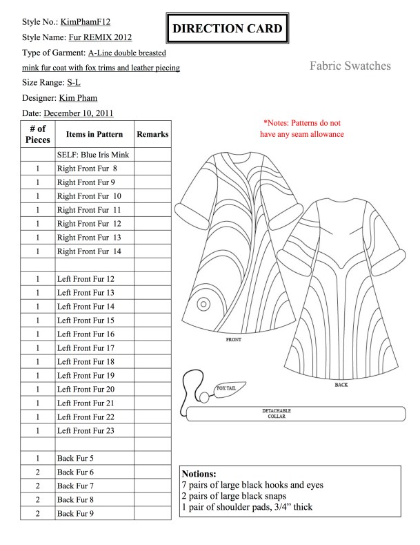 Pattern Direction Cards pg. 1